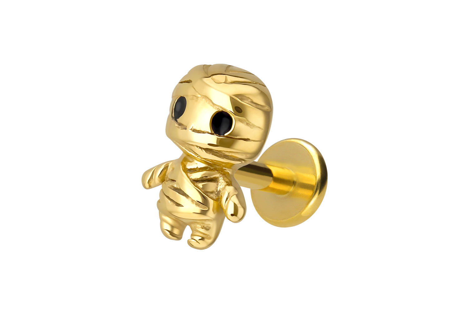 Titan Labret Piercing mit Innengewinde MUMIE